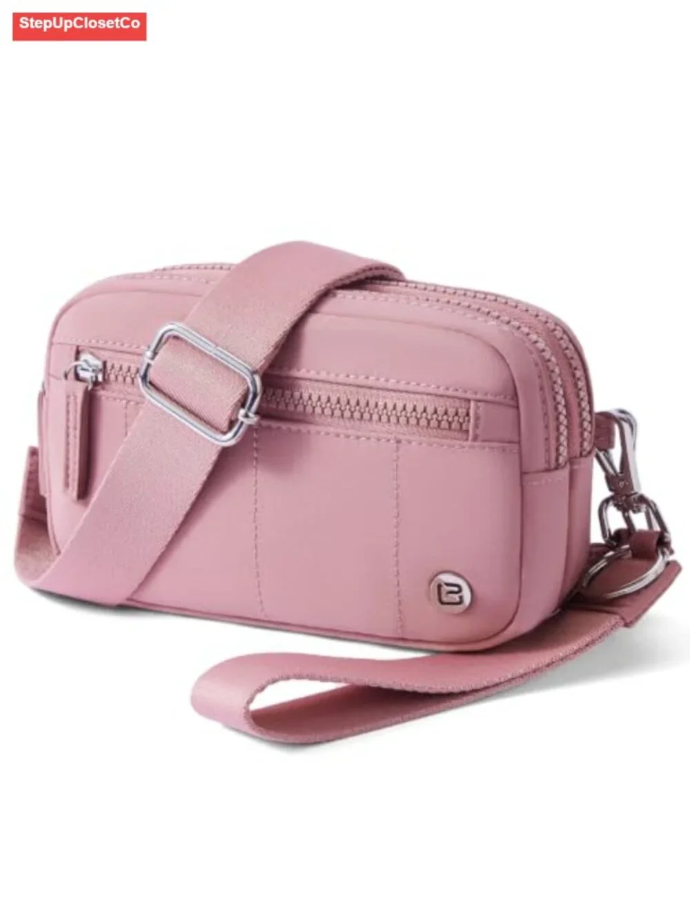 Nylon RFID-Blocking Wristlet Crossbody Purse, 2-in-1 Wallet Phone Organizer